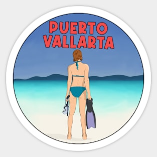 Mexican City Puerto Vallarta Sticker